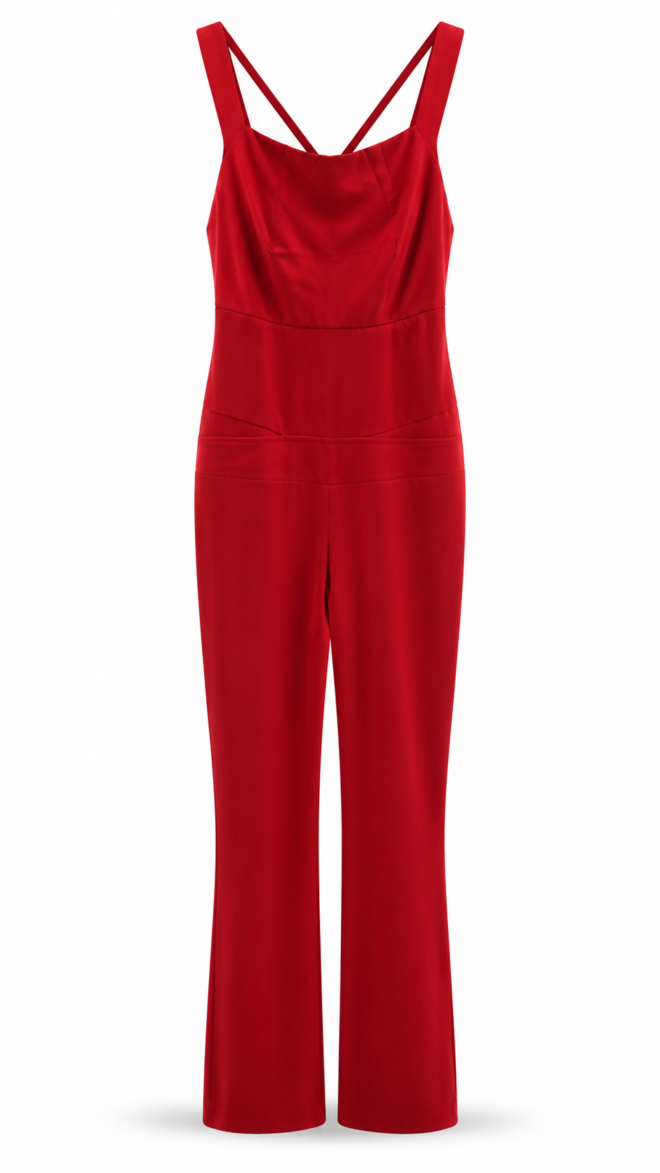 Macaccão vermelho detalhes nas costas
