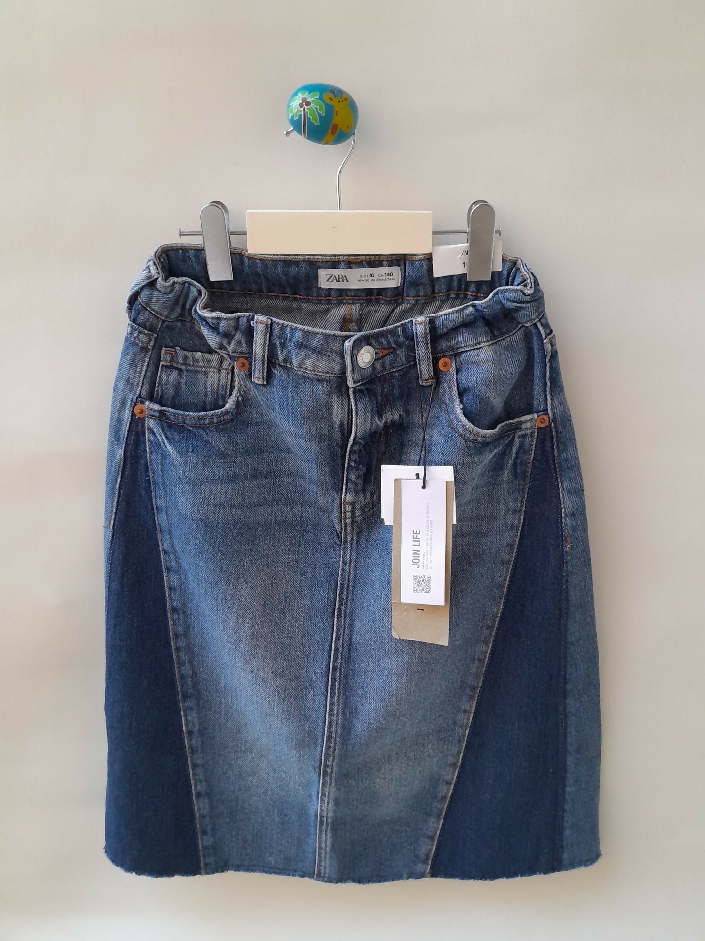 Saia Midi Jeans Zara Kids 10 Anos