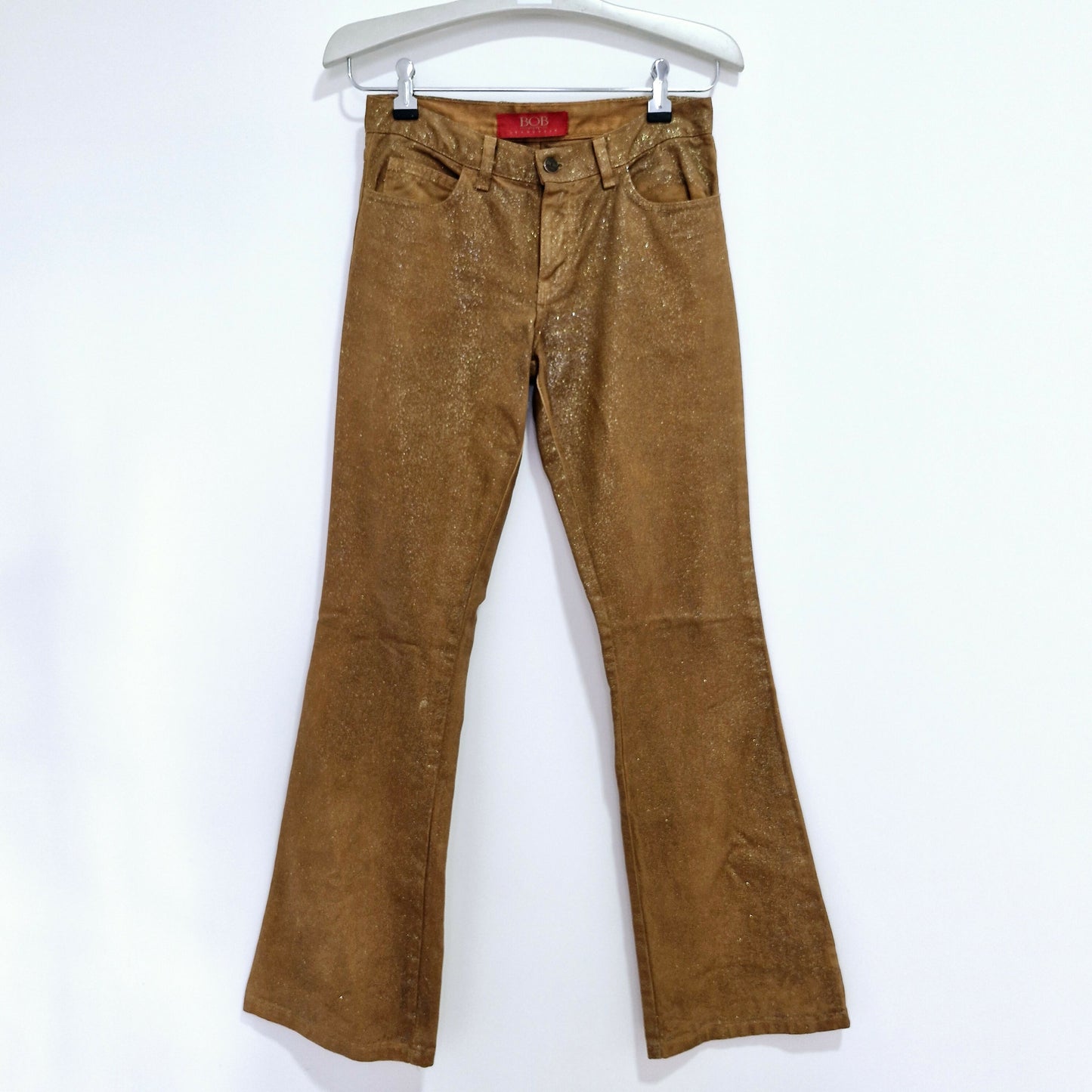 Calça com brilho marrom