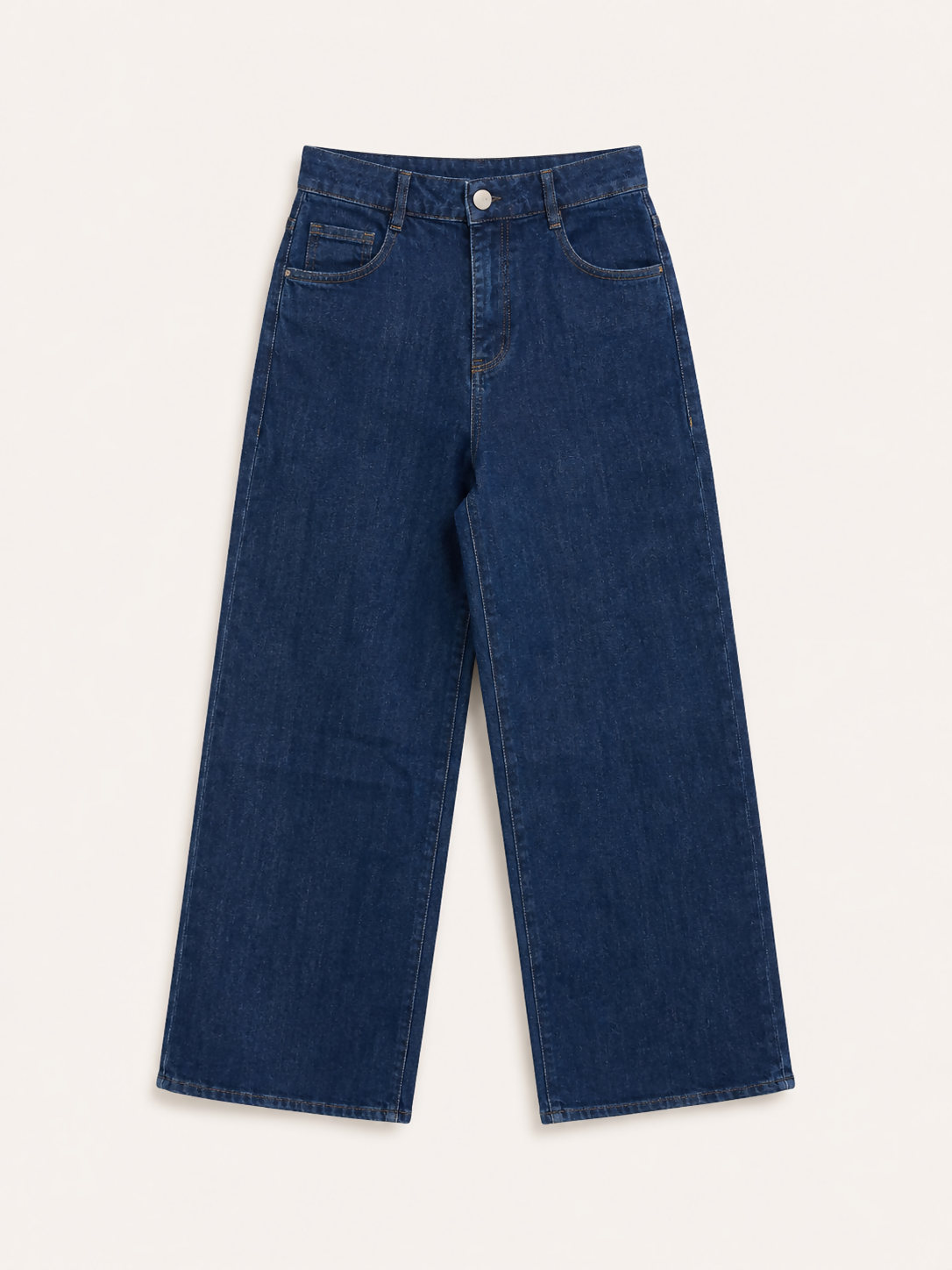Calça Jeans Escuro Wide Leg