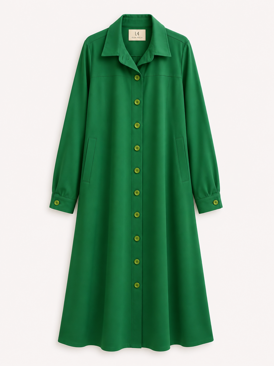 Vestido de Linho Longo Verde