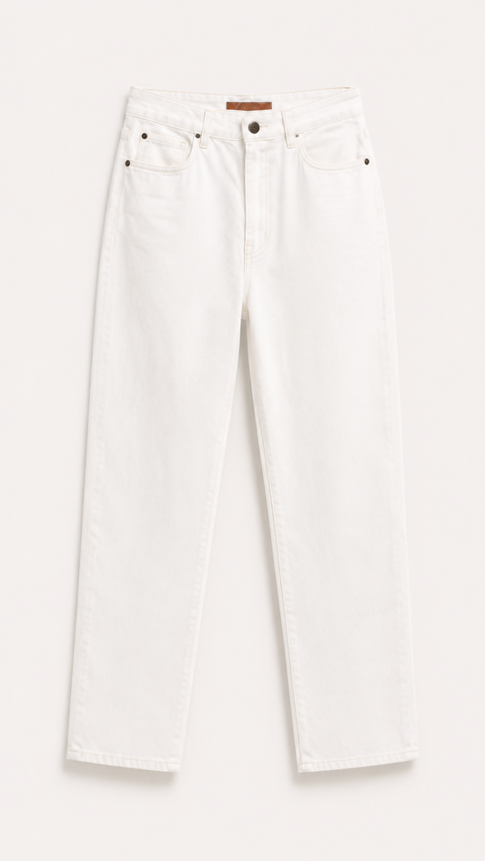 Calça Jeans Branca Skkiny