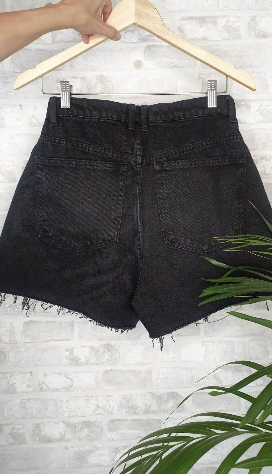Shorts jeans preto