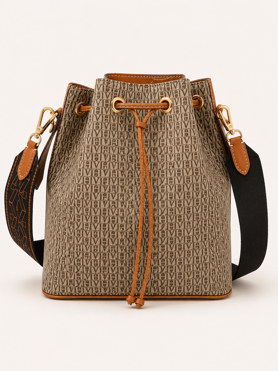 Bolsa Victor Hugo Monograma Caramelo.