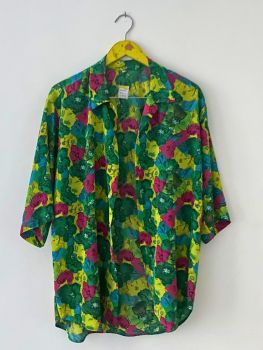 Camisa Floral Verde