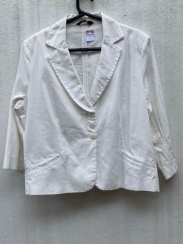 Blazer de linho branco Maria Madalena