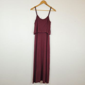 Vestido Vinho Marsala de Alça 