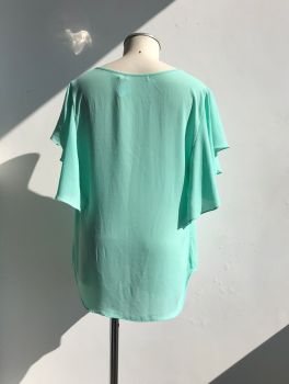 Blusa fluida verde água MOB - P M