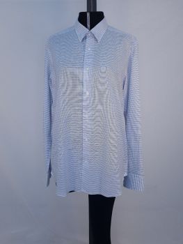 Camisa Longa Feminina Listrada azul