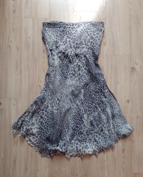 Vestido tomara-que-caia animal print Le Lis Blanc - 40