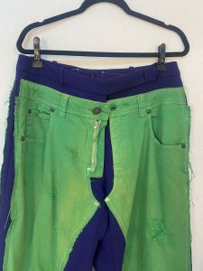 Calça Roxa com verde