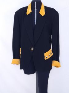 Blazer Preto e Amarelo