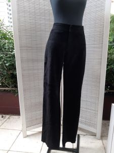 Calça de camurça preta Ralph Lauren